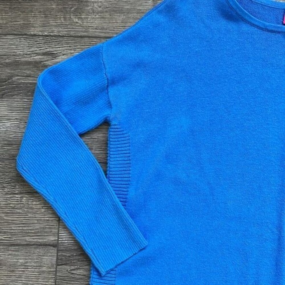 Lilly Pulitzer | Kids Girl's Mini Ramona Fringe Sweater Coastal Blue XL 12-14 - Picture 4 of 10